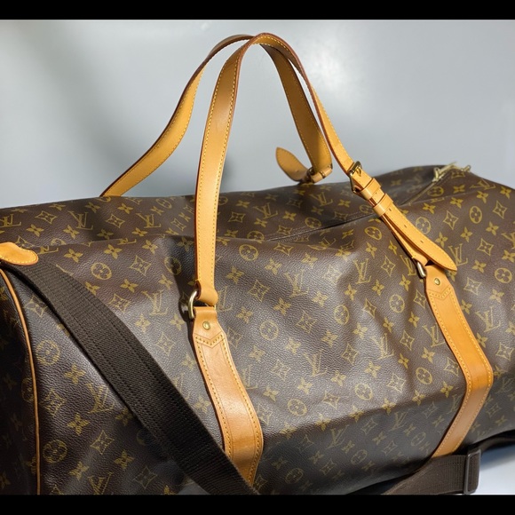 Louis Vuitton Monogram Travel Duffle Crossbody Bag XLarge 💯% AUTHENTIC - Picture 8 of 16